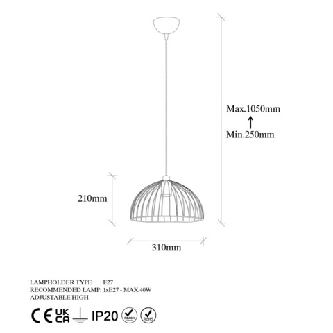 Lustra, Fulgor, 942FLG1610, Metal, Auriu