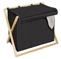 Cos pentru rufe, Wenko, Ecori, 69 x 33 x 56.5 cm, 31 L, poliester/polietilena, negru