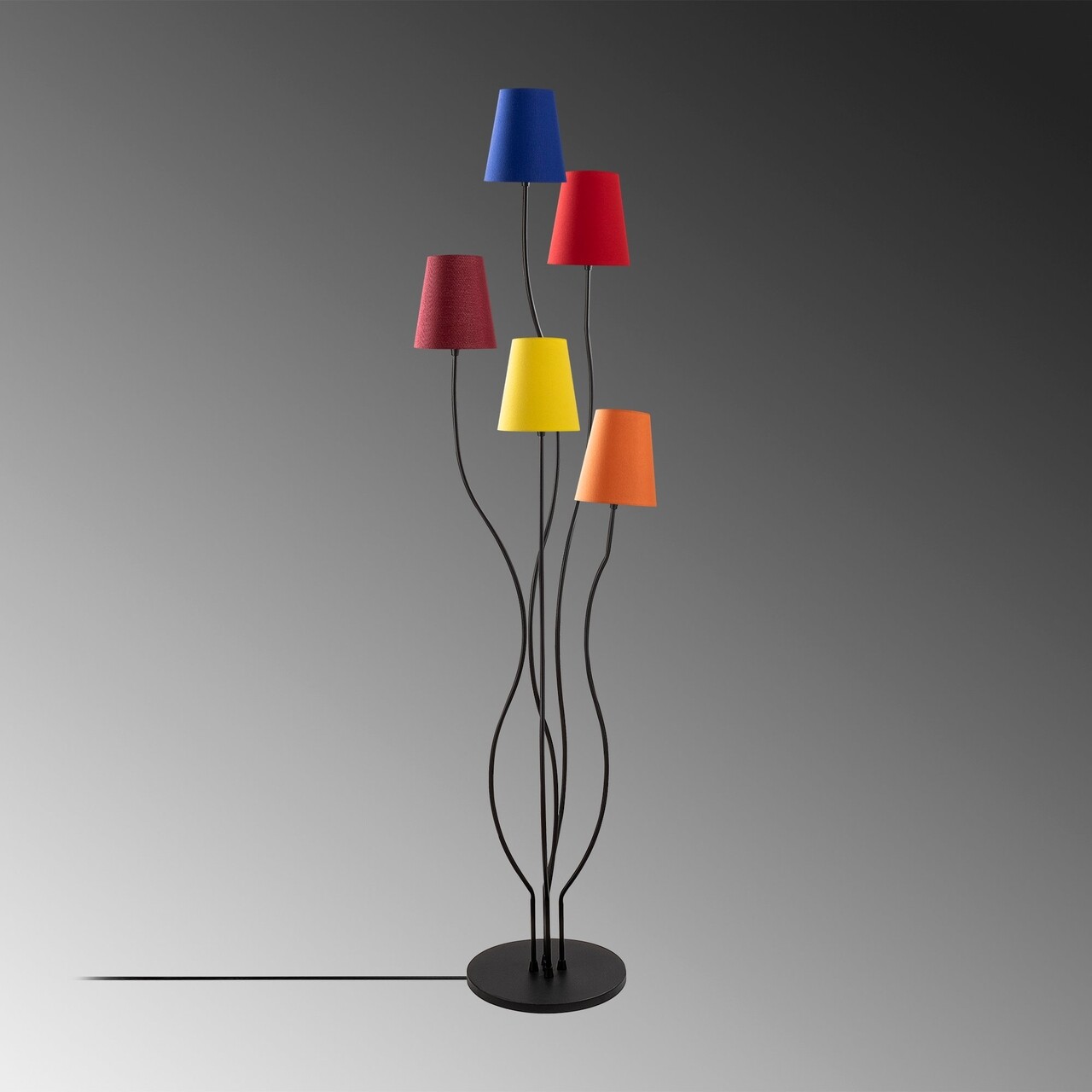 Lampadar, Bonibon - 13232, Fulgor, 44 X 44 X 160 Cm, 5 X E14, 40W, Multicolor