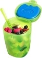 Cutie alimentara termica + lingura, Snips, Energy Fruit Ice Box, 0.5 L, polipropilena, verde