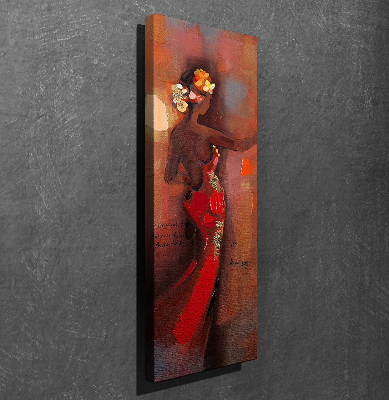 Tablou decorativ, PC056, Canvas, 30 x 80 cm, Multicolor