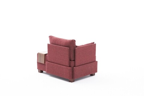 Fotoliu Fly Armchair Left, Balcab Home, 100x80x75 cm, lemn, rosu