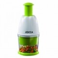 Tocatorul manual pentru fructe si legume Jocca, 10.5 x 20 cm, plastic/inox, verde/alb