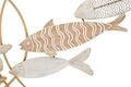 Decoratiune pentru perete, Mauro Ferretti, Fishy, 142.9 x 5 x 61.6 cm, fier/mdf, multicolor