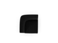 Modul canapea colt 1 loc, Miley, Micadoni Home, BL, 85x85x74 cm, catifea, negru