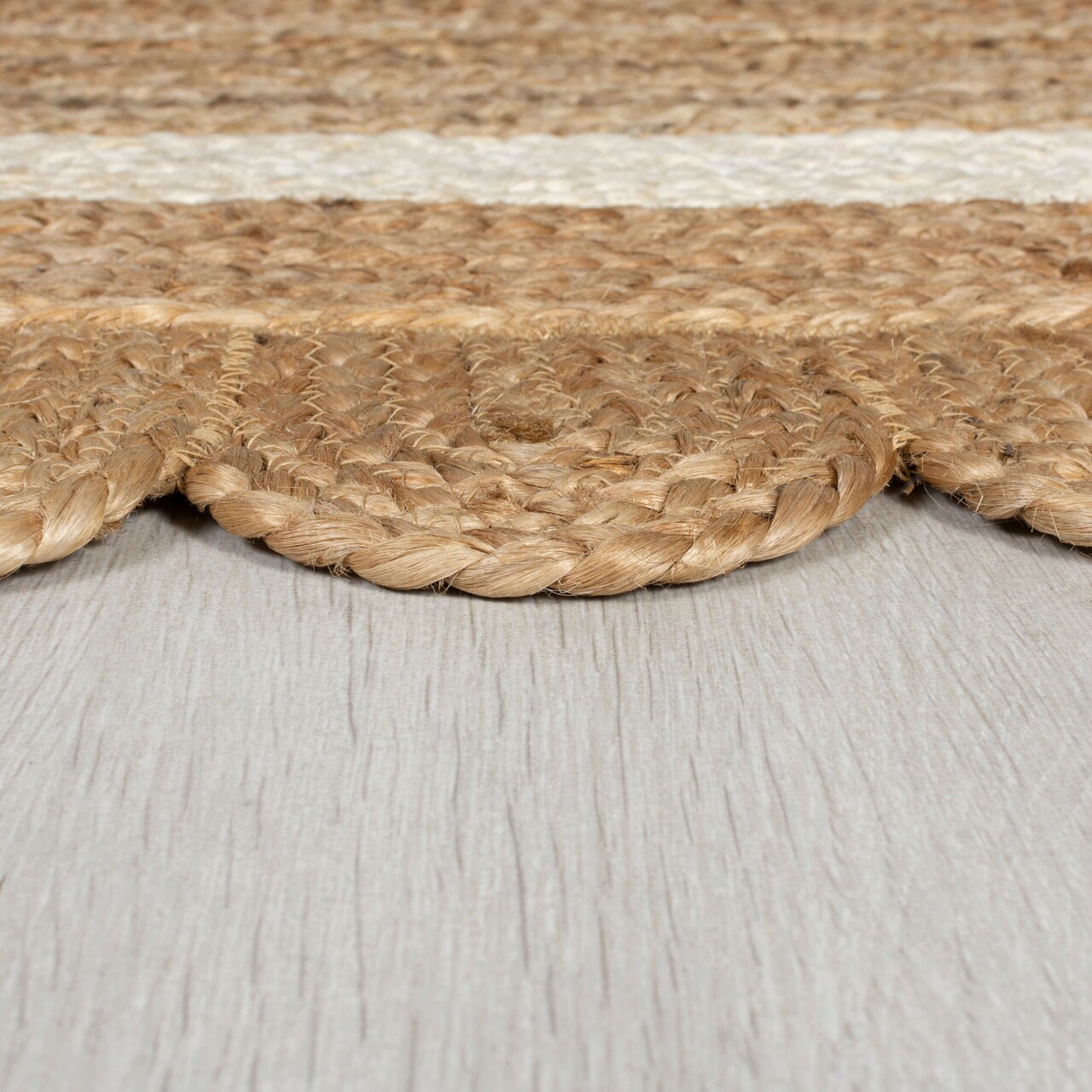 Covor Grace Natural/White, Flair Rugs, 160x230 cm, iuta, natural/alb