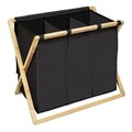 Cos pentru rufe, Wenko, Ecori, 69 x 33 x 56.5 cm, 31 L, poliester/polietilena, negru