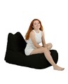 Fotoliu puf, Bean Bag, Ferndale Trendy, 105 x 75 cm, poliester impermeabil, negru