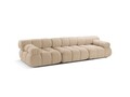 Canapea modulara 3 locuri, Bellis-213, Micadoni Home, 282x94x70 cm, tesatura boucle, bej sand