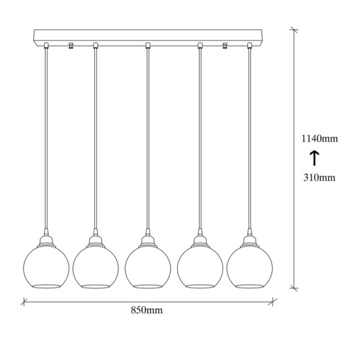 Candelabru, Opviq, Smoked - 014, E27, 60 W, metal/sticla