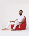 Fotoliu puf, Bean Bag, Ferndale Drop L, 80 x 80 cm, poliester impermeabil, rosu