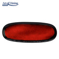 Set 4 platouri pentru servire Vulcano, 37.8x14.8x2.3 cm, ceramica, rosu/negru