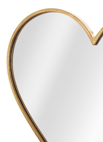 Oglinda decorativa Glam Heart, Mauro Ferretti, 55.5x54.5 cm, fier, auriu