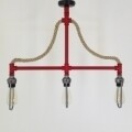 Candelabru All Design, metal, 70x9x65 cm, Red