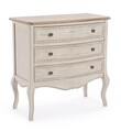 Comoda Clarisse, Bizzotto, 80 x 40 x 80 cm, lemn de paulownia/MDF