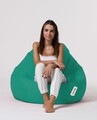 Fotoliu puf, Bean Bag, Ferndale Premium XXL, 115 x 130 cm, poliester impermeabil, turcoaz