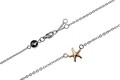 Bratara, Emily Westwood, Silver/Rose Gold Star, inox, argintiu/auriu