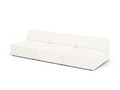 Canapea 3 locuri, Jodie, Micadoni Home, BL, 240x102x70 cm, poliester Boucle, bej