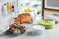 Bol oval cu capac, Pyrex Essentials, 3 + 1 L, sticlă borosilicată