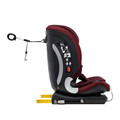 Scaun auto cu isofix U-grow, 52.3x45.3x69 cm, poliester, rosu