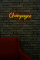 Decoratiune luminoasa LED, Champagne, Benzi flexibile de neon, DC 12 V, Galben