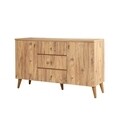 Set mobilier living 3 piese, comoda, comoda tv si masuta, Motto 200, Vella, atlantic pine