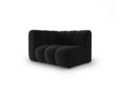 Modul canapea stanga 1 loc, Lupine, Micadoni Home, BL, 114x87x70 cm, catifea, negru