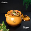 Oala cu capac 6 L, ORIGINI by Chef Nicolai Tand, Cooking by Heinner, ceramica, portocaliu degrade