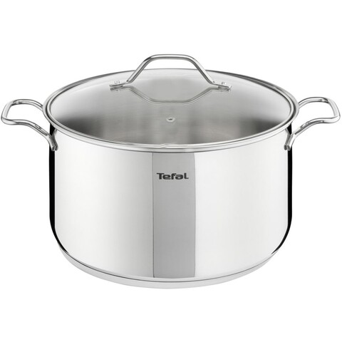 Oala cu capac Tefal Intuition, 22 cm Ø, 6 L, inox