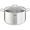 Oala cu capac Tefal Intuition, 22 cm Ø, 6 L, inox