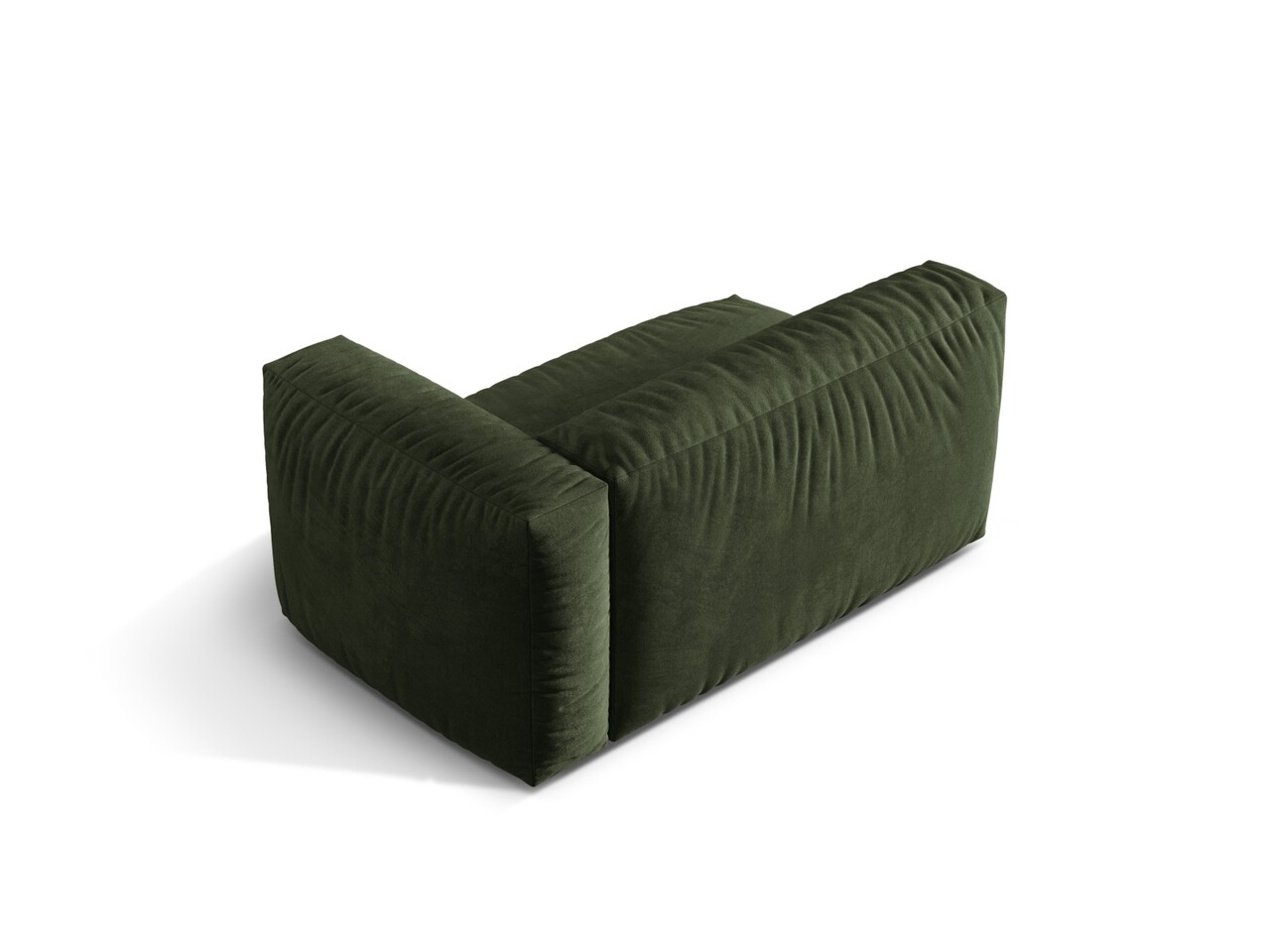 Modul dreapta pentru canapea modulara, 1 loc, Martina-120, Micadoni Home, 160x106x75 cm, catifea, verde - 1 | YEO