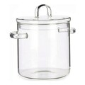 Caserola cu capac Transparent, Vivalto, 2.2 L, sticla borosilicata