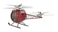 Ceas de masa Helicopter, Mauro Ferretti, 42x23x22 cm, fier