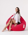 Fotoliu puf, Bean Bag, Ferndale Premium XXL, 115 x 130 cm, poliester impermeabil, rosu