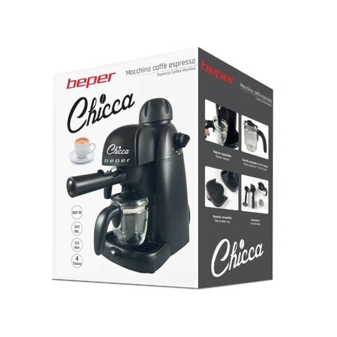 Espressor manual BC.002, Beper, 800 W, 240 ml, presiune 3.5 bari