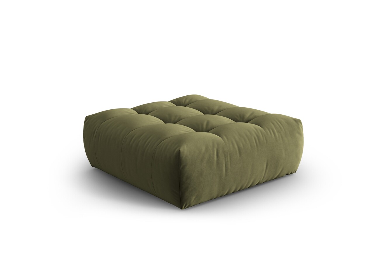 Taburet, Bloom-184, Micadoni Home, 110x101x42 cm, catifea, verde deschis - 1 | YEO