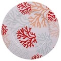 Platou decorativ, Coral, Creaciones Meng, 33 cm, metal, multicolor