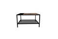 Masuta de cafea, Puqa Design, Gomis, 80x45x80 cm, PAL, Pin Atlantic / Negru