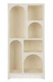 Biblioteca Creamy, Bizzotto, 60x36x120 cm, MDF, alb