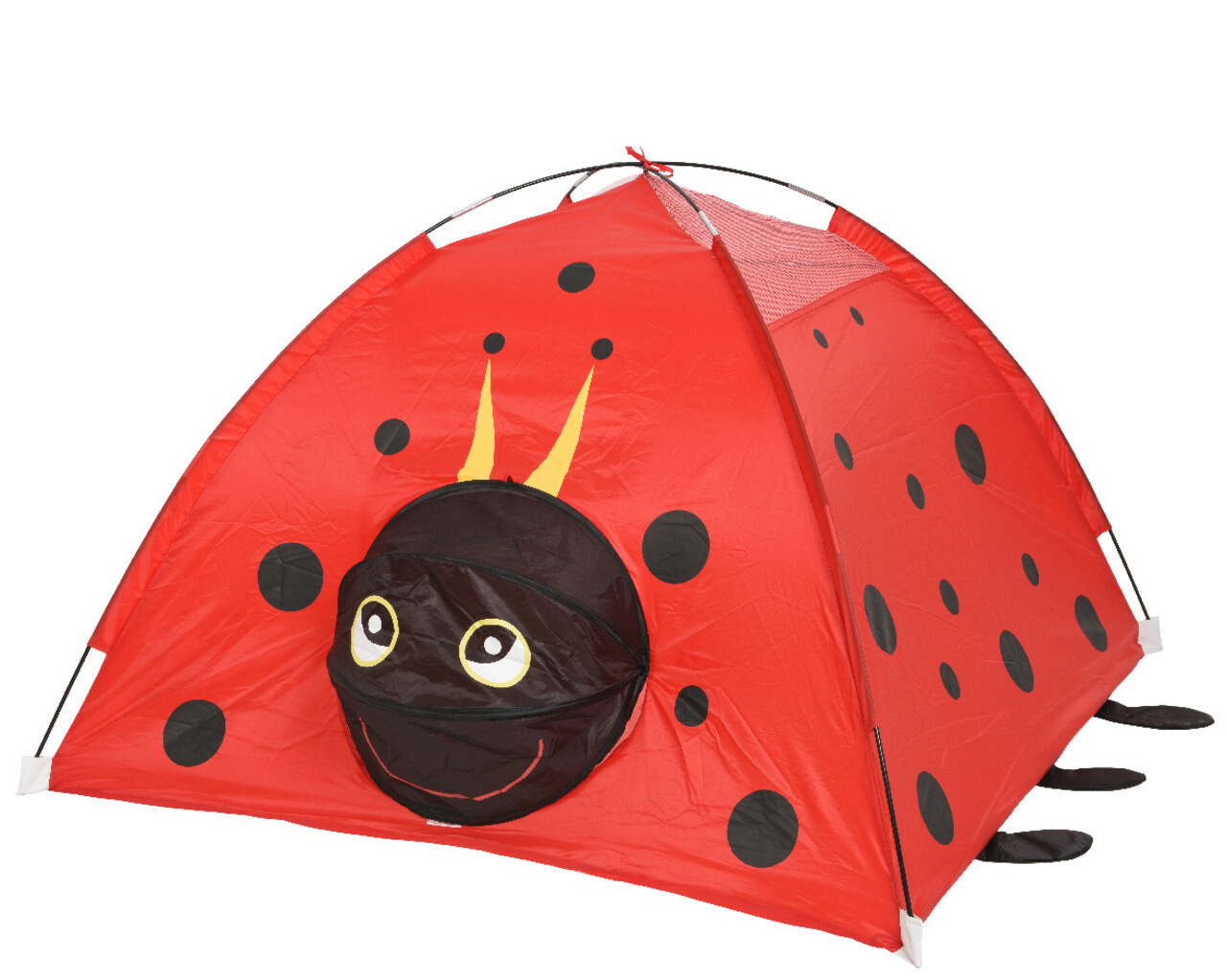 Cort de gradina pentru copii Ladybug, Decoris, 120x120x80 cm, poliester, rosu