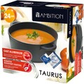 Oala cu capac Taurus, Ambition, 24 cm, 3.8 L, aluminiu turnat, invelis teflon