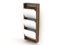 Pantofar Rafevi Hide, 50 x 15 x 124 cm, PAL/metal, walnut