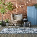 Covor de exterior Willow Outdoor Blue, Flair Rugs, 80x230 cm, polipropilena, albastru