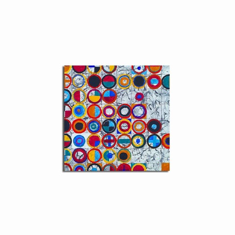 Tablou decorativ, 4545K-105, Canvas, Dimensiune: 45 x 45 cm, Multicolor