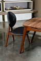 Set Masa si Scaune, Vow Chair, Touch Wooden, Lemn de carpen, Nuc / Antracit