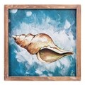 Tablou decorativ, Horn Snail, Creaciones Meng, 32x32 cm, hartie/lemn