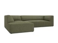 Coltar stanga 4 locuri, Ruby, Micadoni Home, BL, 273x180x69 cm, velur, verde