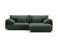 Coltar dreapta 4 locuri, Torino-211, Micadoni Home, 250x170x83 cm, tesatura structurata chenille, verde muschi