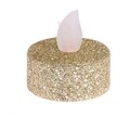 Set 6 lumanari cu LED Glitter, 3.8x4 cm, auriu