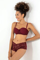 Set lenjerie intima sutien si chiloti, 999MRE1604 - 90, Miorre, 90% poliamida/10% elastan, Rosu claret